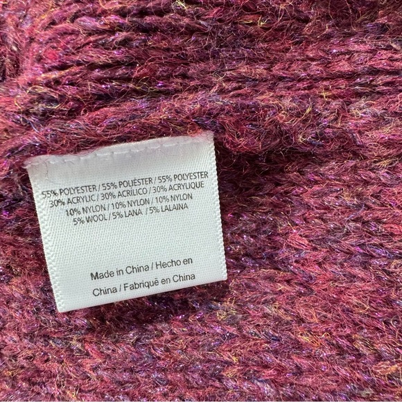 New ModCloth Playing It Cowl Tunic Sweater Burgundy - Picture 4 of 7